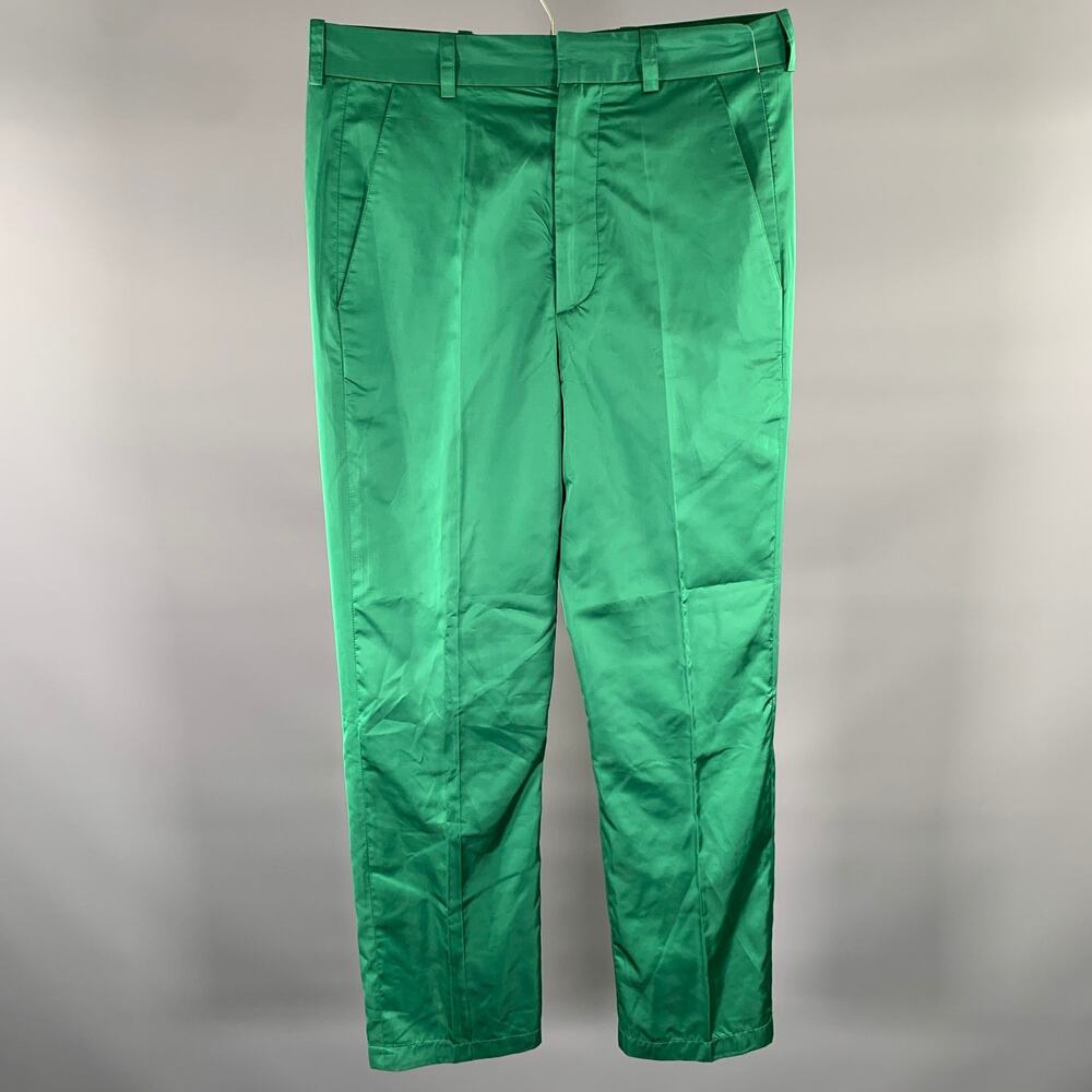 CARLOTA BARRERA Size 31 Green Polyester Dress Pants